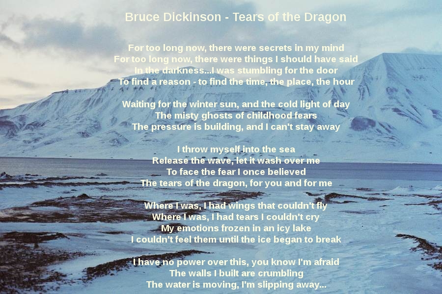 Bruce Dickinson - Tears of the Dragon
